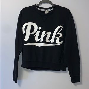PINK Victoria’s Secret Black Crewneck